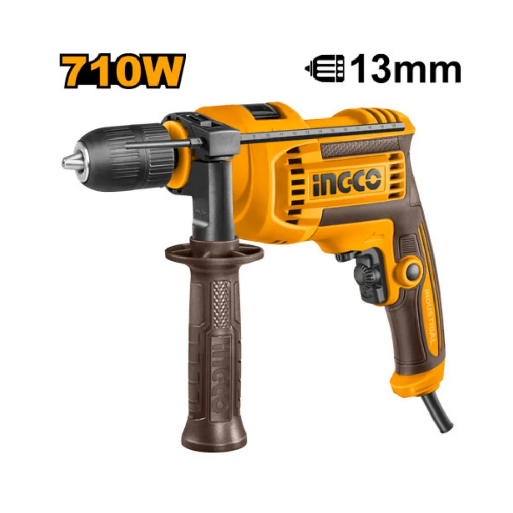Máy Khoan Búa 710W Đầu Kẹp nhựa 13mm Ingco ID71182, Giá Rẻ Nhất