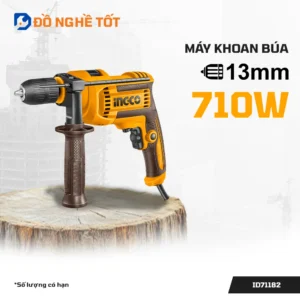 Máy Khoan Búa 710W Đầu Kẹp nhựa 13mm Ingco ID71182, Giá Rẻ Nhất