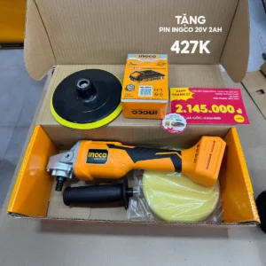 Thanh Lý -  Máy đánh bóng pin 20V không chổi than Ingco APLI2001 Chính Hãng (Thân Máy)