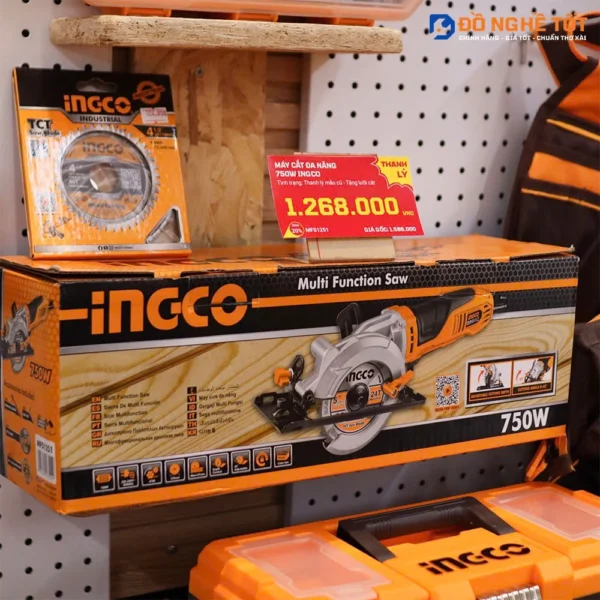 Thanh Lý Máy cắt đa năng 750W, thanh lý mẫu cũ, Ingco MFS1251 Chính Hãng