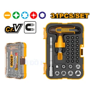 Bộ Tua Vít Chữ T 31 Chi Tiết Đa Năng Ingco HKSDB0318 Chính Hãng 01