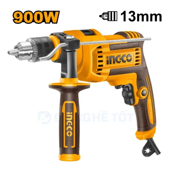 Máy Khoan Búa 900W Đầu Kẹp Kim Loại 13mm Ingco ID9008 Giá Rẻ 01