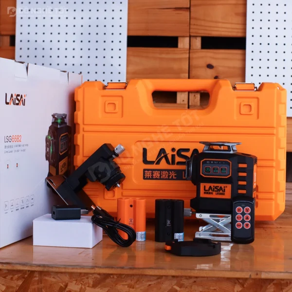 Máy cân bằng laser 3D 12 tia xanh 360 độ Laisai LSG6682 (1)