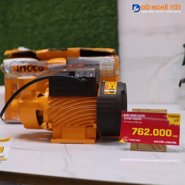 Máy bơm nước 370W Ingco VPM37068, mất hộp Chính Hãng, Giá Tốt