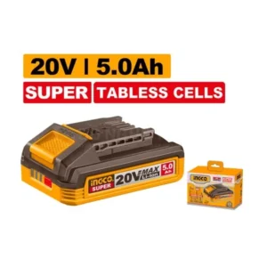 Pin sạc 20V Lithium tabless 5.0Ah INGCO FBLI2125, Hiệu suất cao, Bản Nâng Cấp 01