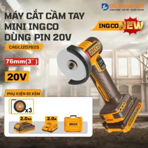 Máy cắt mini đa năng 20V, đĩa 76mm INGCO CAGLI207625, Chính Hãng, Giá Tốt